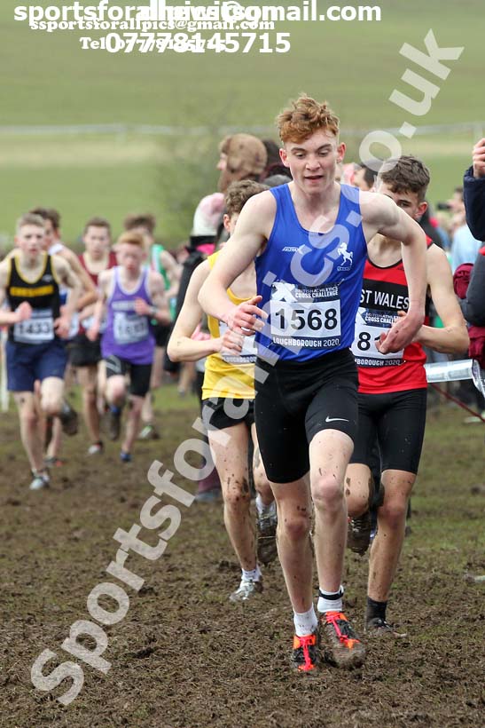 Boys under-15s, 2020 British Athletics Inter Counties Cross Country Champs., Prestwold Hall, Loughborough. Photo: David T. Hewitson/Sports for All Pics